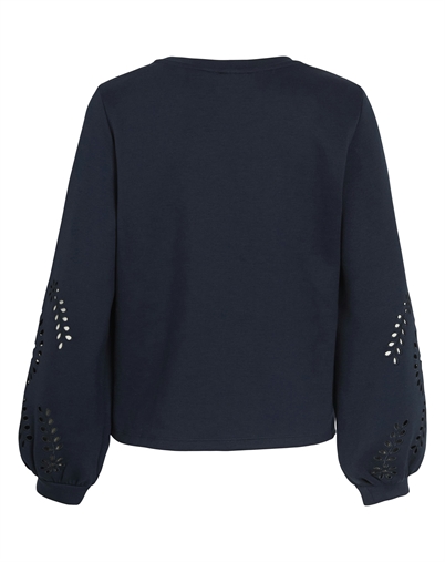 Vila - VISandy Detail Sweatshirt - Navy Blazer